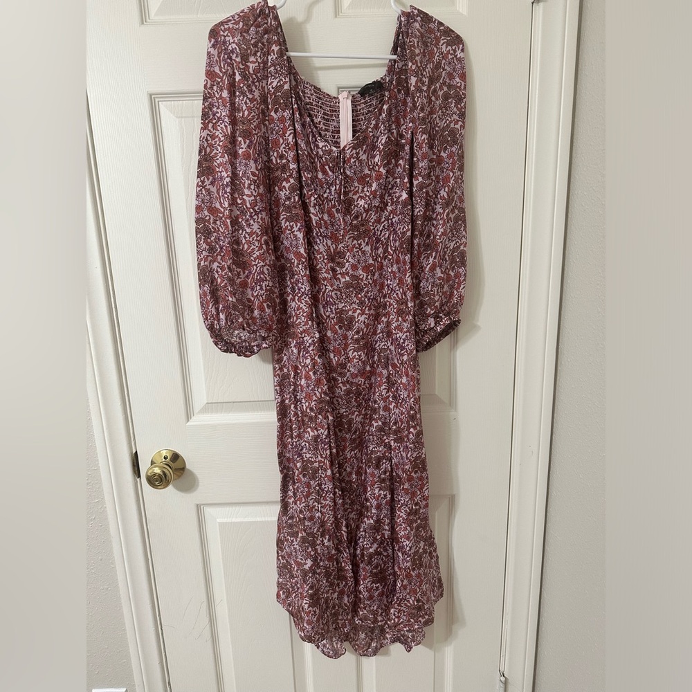 Size 8 J. Crew Sweetheart long sleeve Midi Dress